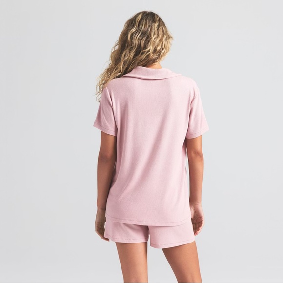 NEW SKIMS PINK SOFT LOUNGE SHORT SLEEP SET SIZE XL MSRP $110 - Picture 2 of 3